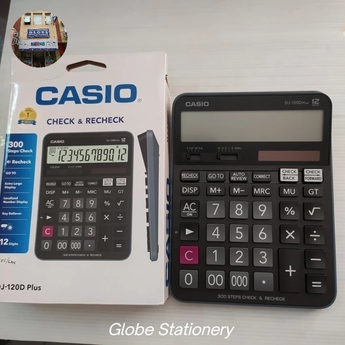 

Calkulator Casio DJ - 120D Plus Check & Recheck 12 digits (15 x20 cm)