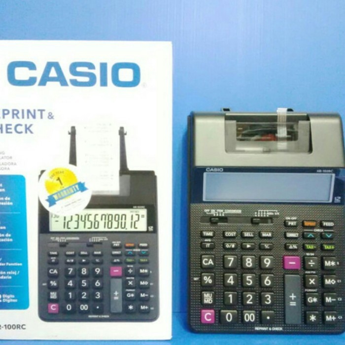 

Calculator Casio HR 100 RC Kalkulator print Casio HR100 C Original