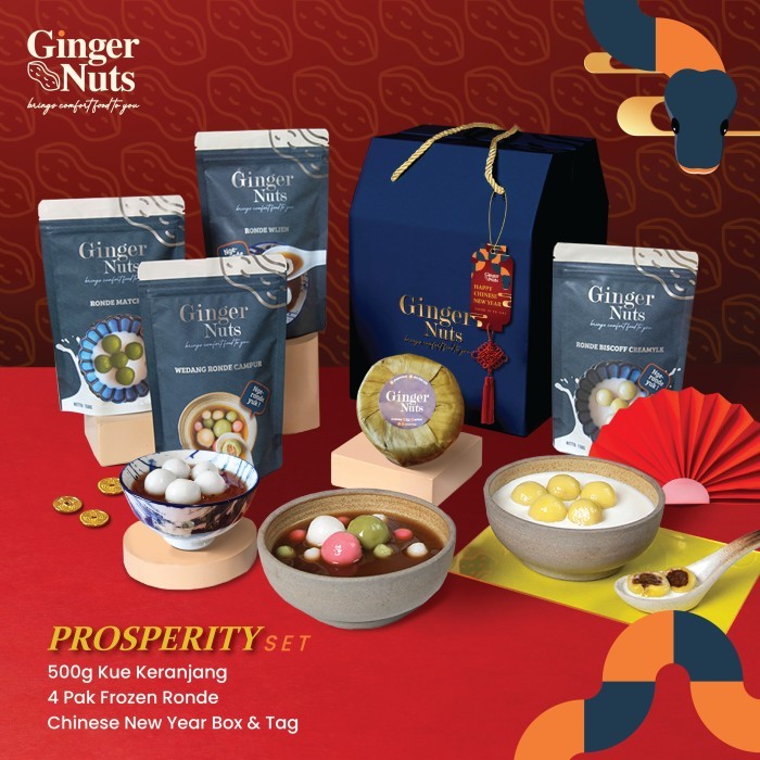 

Hampers Cny Prosperity/ Hampers Imlek/ Lunar/ Wedang Ronde/ Gingernuts