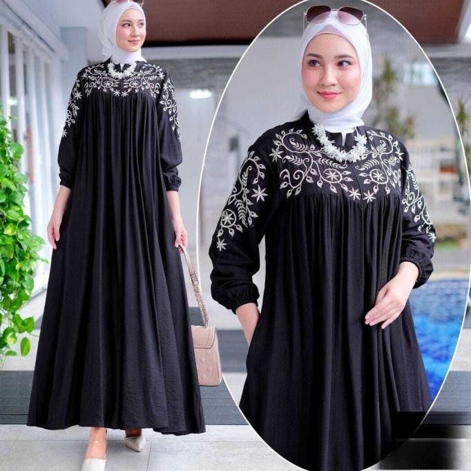gamis syari ukuran jumbo XL XXL XXXL sampe 5L baju muslim wanita