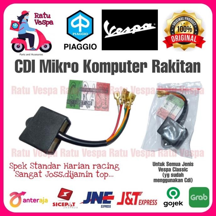CDI Mikro Unit Rakitan Lokal (Standard Racing) Vespa PX,Strada,Excel