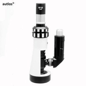 

LabTestKit Handheld Metallurgic Microscope Accessories Portable Monocular Mini Microscope with Polarizer Lab Biology Microscope Instruments Brand New
