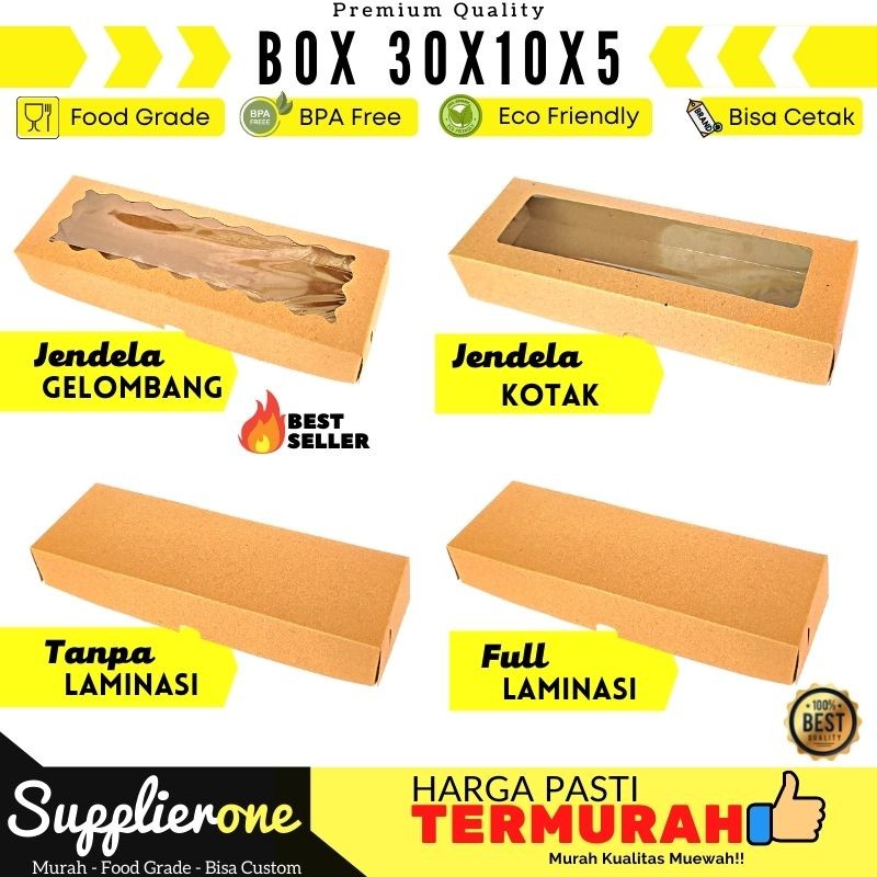 

Dus Brownies 30X10X5 / Dus Brownies Box 30X10 / Box Brownies Jendela Kemasan Brownies / Dus Kue