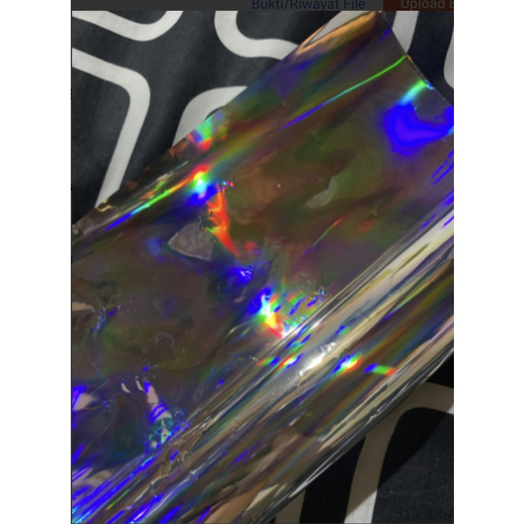 

[1 Lembar] Hologram Lembaran (50 X 50 Cm) Plastik Opp Holographic Rainbow Pelangi Kertas Bunga