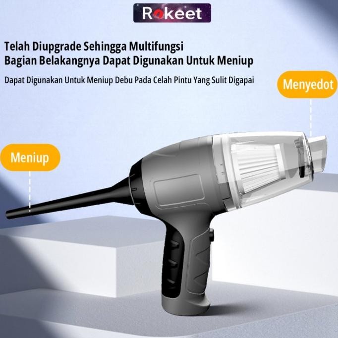 rokeet Air Duster 2 in 1 Peniup Debu Nirkabel
