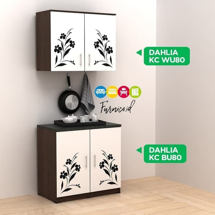 Kitchen Set Atas Bawah 2 Pintu (Minimalis) (Atas + Bawah)