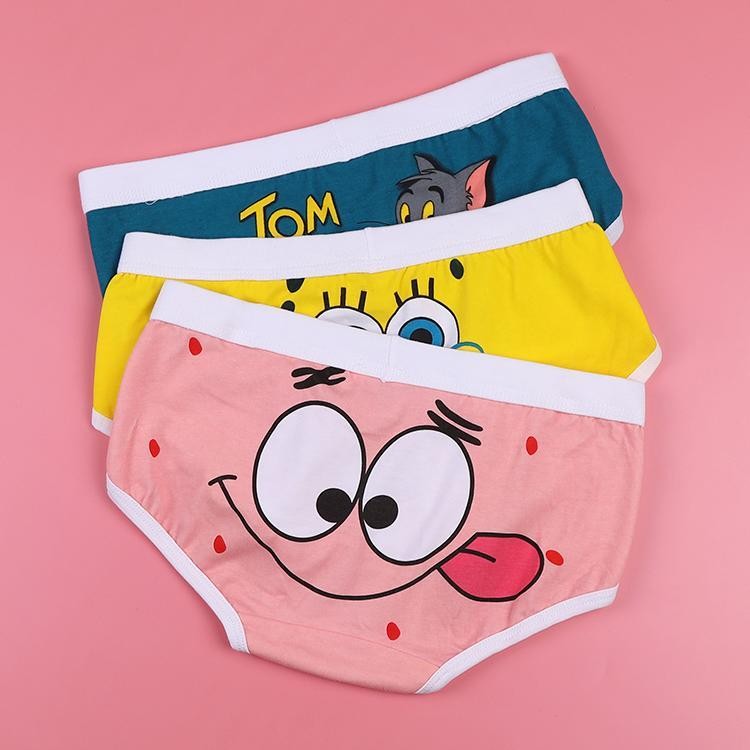 Cartoon Women's Underwear Triangle Pink Student Cotton Sexy Printed Boxer Fashion