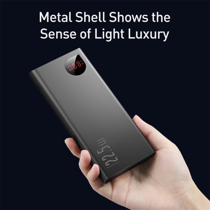 Baseus Adaman Metal Digital Display Qc Power Bank 10000Mah 22.5W Ppad