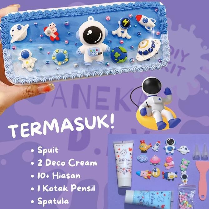 

Promo Paket Kotak Pensil DIY + Deco Cream Kit - Pencil case COD