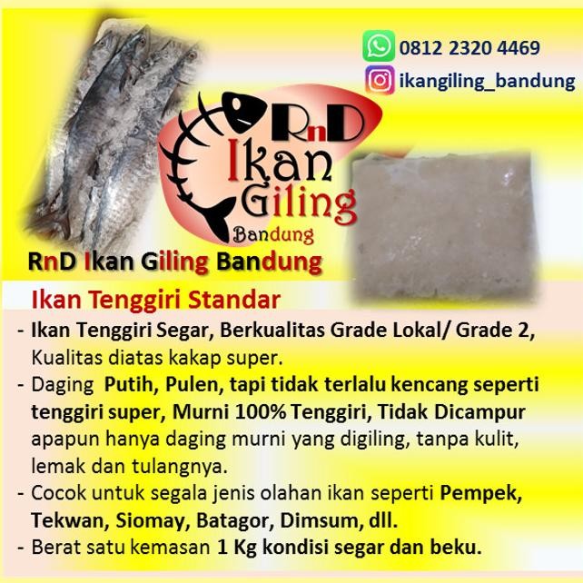 

Ikan Tenggiri Giling Beku Kualitas Standar Area Bandung Original Dan Terpercaya