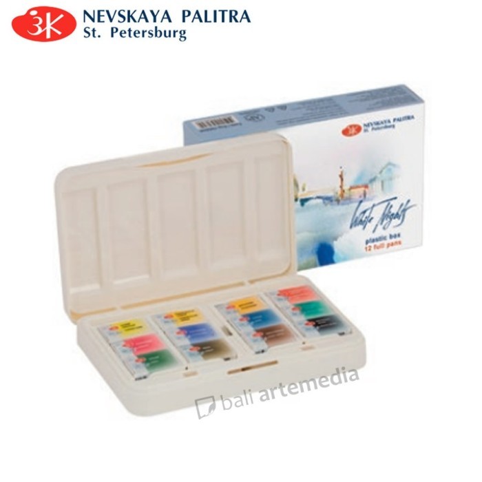 

TERBARU NevskayaPalitra WhiteNight Artist W/C Set 12x2,5ml FullPans PlasticBox BISA GRAB!