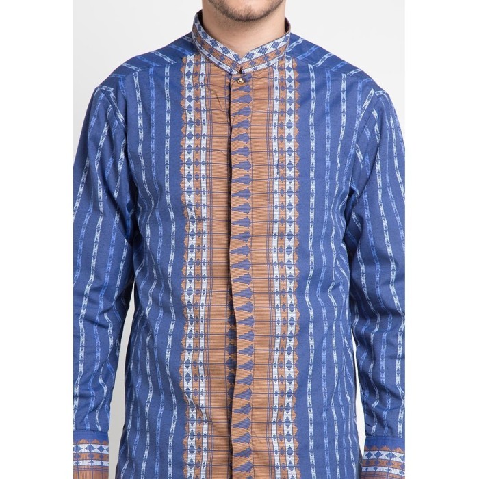 Murah Arjuna Weda Koko Tenun Songket 2 - Biru Non COD