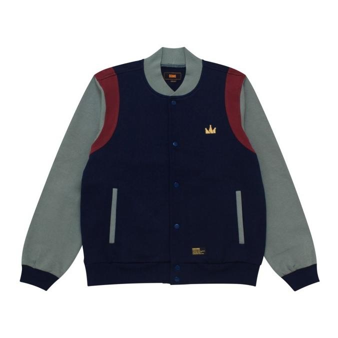 SCREAMOUS JACKET VARSITY FOOJIE NAVY BLUE STOK TERBATAS