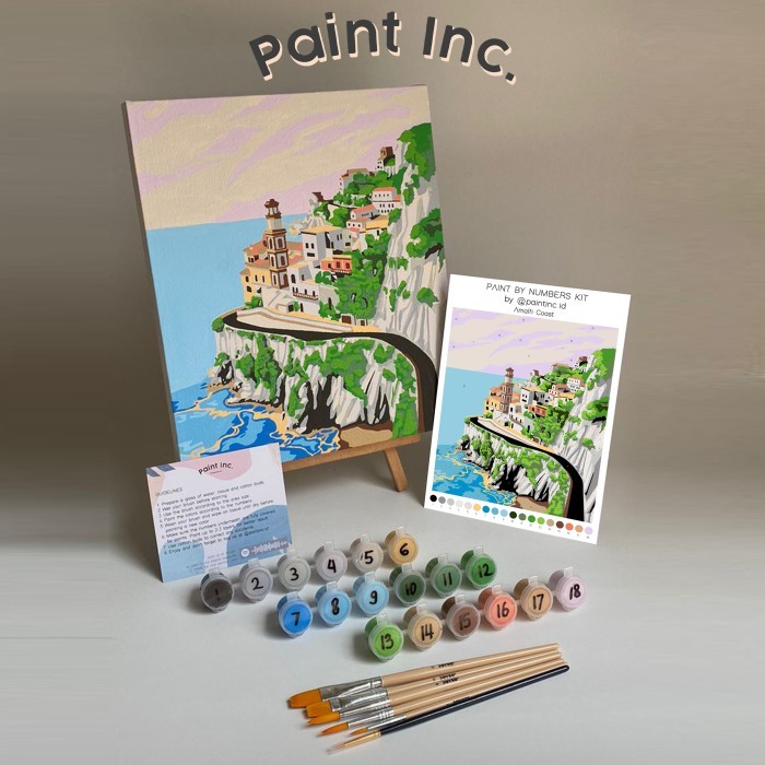 

Paint by Numbers Kit: Amalfi Coast Paint Inc. ID Painting Kit