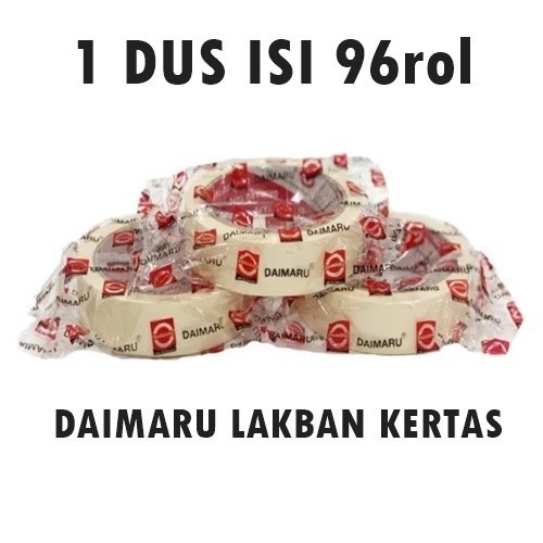 

TERLARIS! DAIMARU Lakban Kertas 1 DUS isi 96 rol