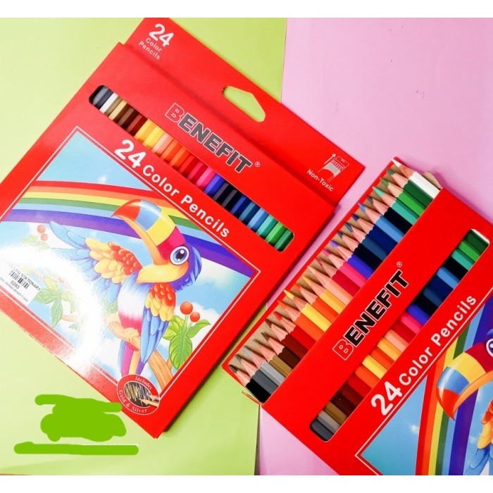 

DISKON Pensil Warna 24 Warna BENEFIT Color Pencil