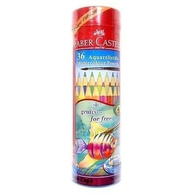

TERMURAH Faber Castell Watercolour Watercolor Pensil Pencils 36 Warna (TIN)