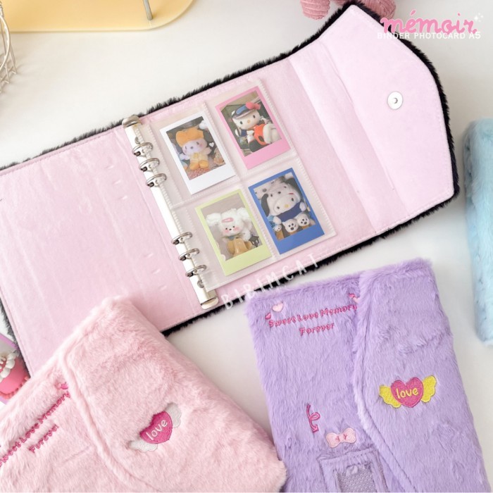 

(A5 Size) Memoire Binder Photocard Album PC Fluffy Bulu