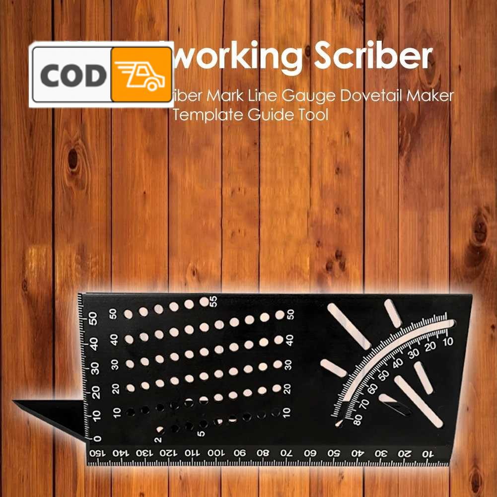 

Penggaris Pengukur Sudut Angle Ruler 3D Measuring Tool Aluminium Alat Ukur Pertukangan Prakarya