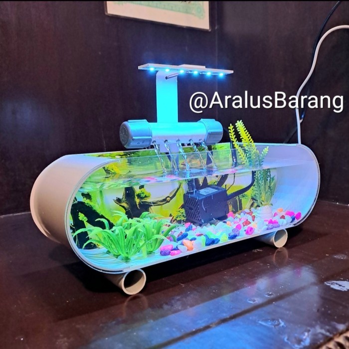 FREE ONGKIR Aquarium Mini Fullset / Aquarium Akrilik Fullset / Aquarium Cupang