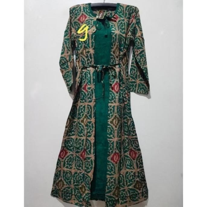 Grosir Daster Longdress Kencana Ungu Label Hitam Lengan Panjang Vol.1