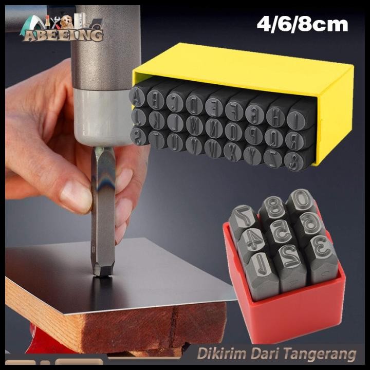 

Isi 36 Number And Letter Punch Set Alat Ketok Angka Dan Huruf 4-8Mm
