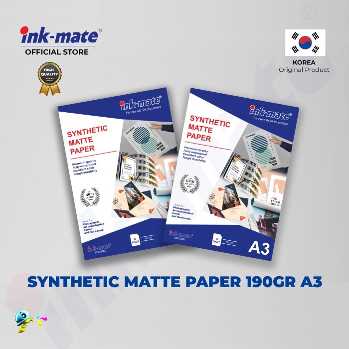 

Synthetic Matte paper Waterproof Inkmate 190Gr A3