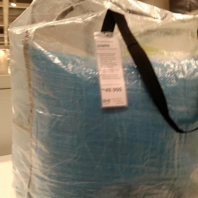 TAS BELANJA BESAR PUTIH TRANSPARAN KANTONG LAUNDRY JUMBO RESLETING