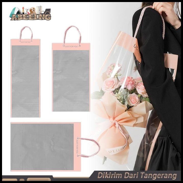 

Isi 10 Tas Bunga Plastik Buket Bunga Totebag Clear Flower Bouquet Bag