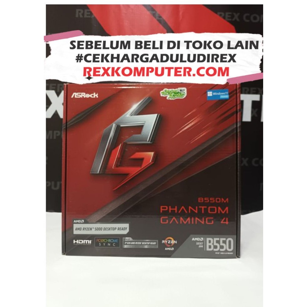 MAINBOARD ASROCK B550M PHANTOM GAMING 4