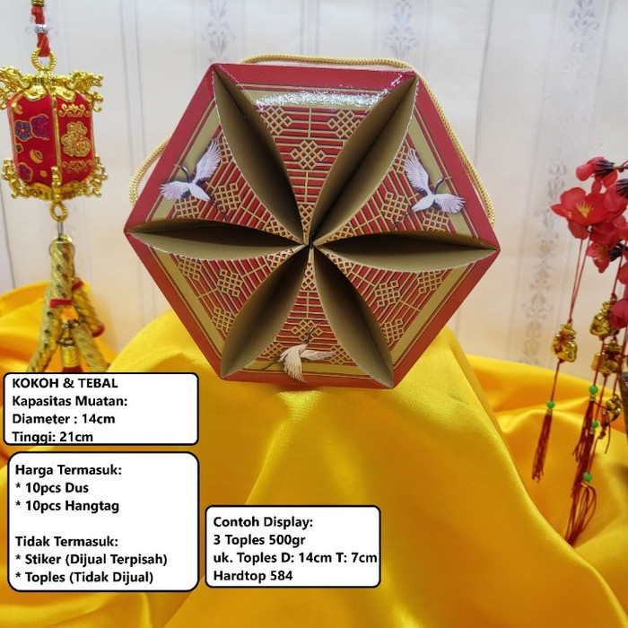 

Box Imlek Isi 3 Toples 500Gr Box Cookies Kue Kering Hampers Sincia Cny