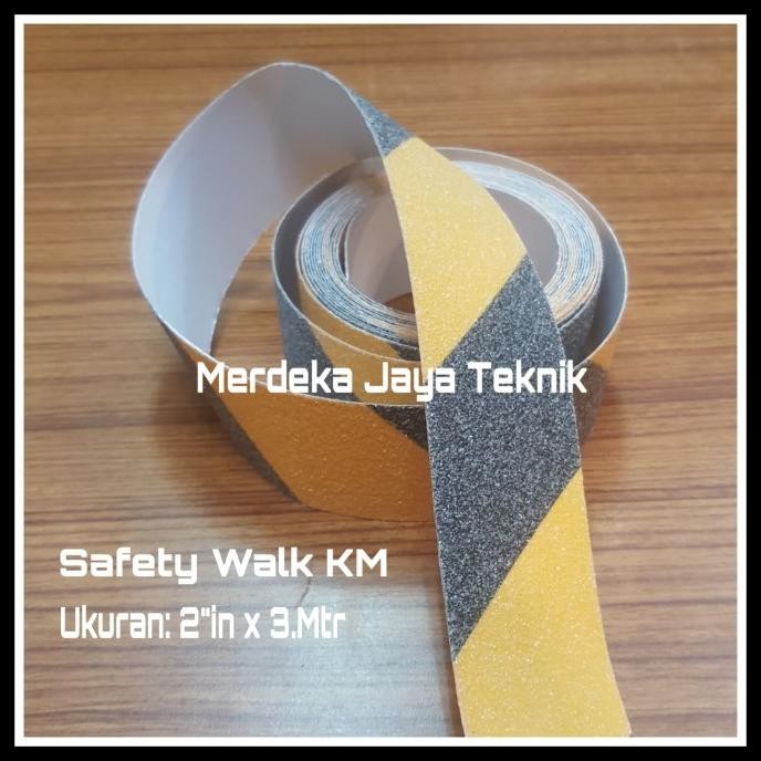 

ANTI SLIP LAKBAN SAFETY WALK HITAM-KUNING UKURAN 48MMX3.MTR ISOLASI KM ASLI
