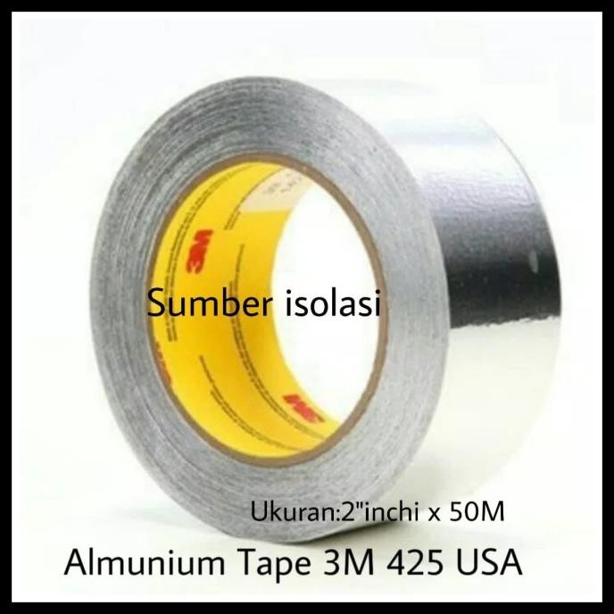 

3M 425 ALMUNIUM TAPE 3M UKURAN 48MM X 50.M LAKBAN 425 3M ALMUNIUM TAPE ASLI