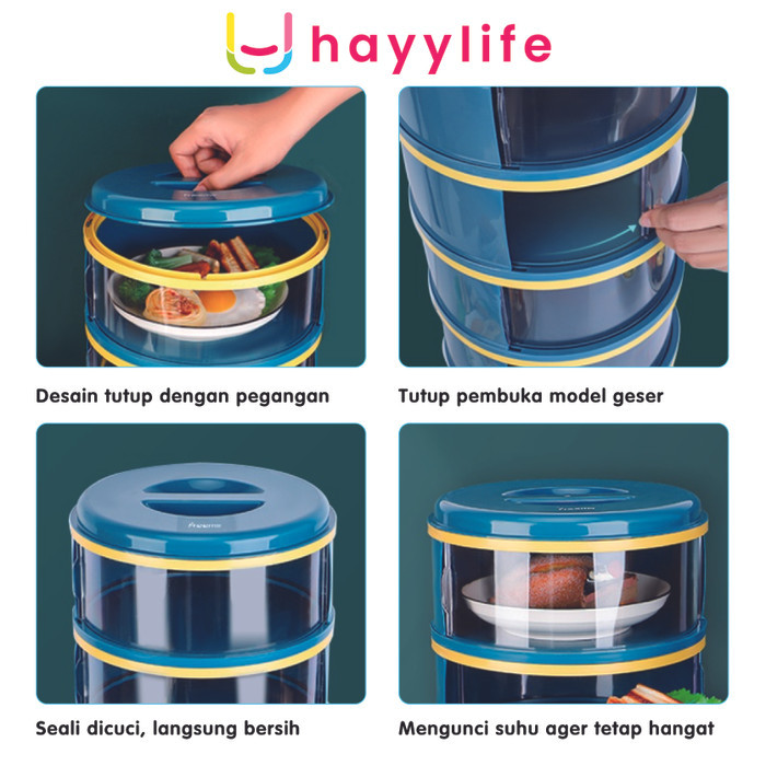 Tudung Saji 4-5 Susun Rak Tempat Penyimpanan Makanan