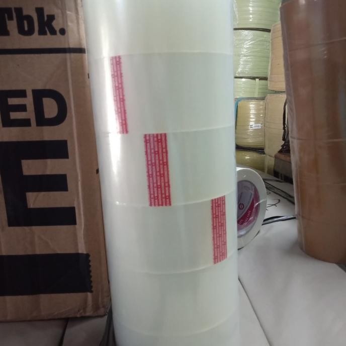 

LAKBAN GOLDTAPE CORE MERAH WARNA BENING 2 INCH/48MM PER SLOPE ASLI
