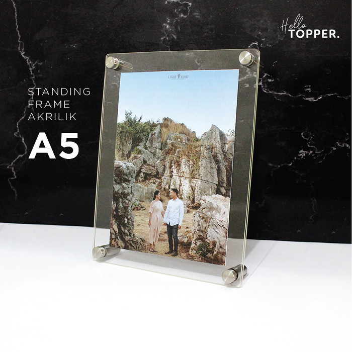 Sale Acrylic Frame A5 / Frame Akrilik Standing / Poster / Frame Foto