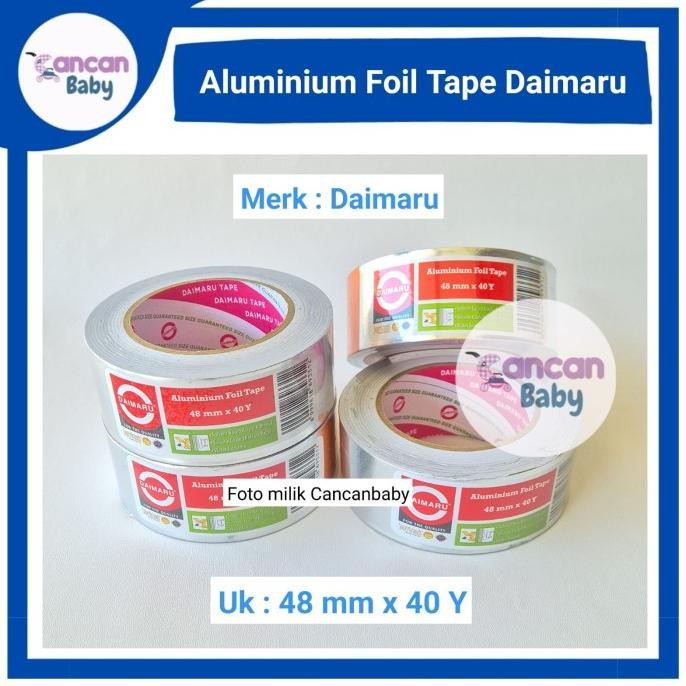 

ISOLASI ALUMINIUM FOIL TAPE 48MM X 40Y DAIMARU LAKBAN TAHAN ANTI PANAS ASLI