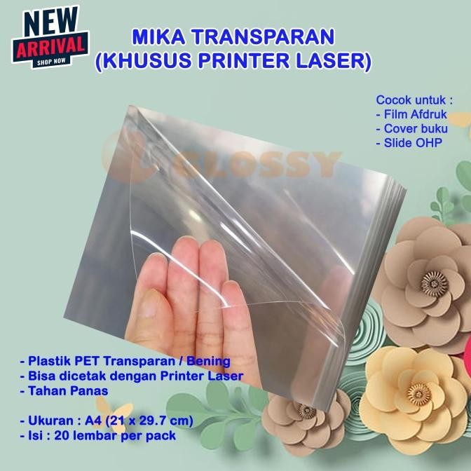Sale Mika Transparan Untuk Laser Printer