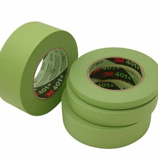 

LAKBAN KERTAS 3M 233+/401+ MASKING TAPE HIJAU 3M ISOLASI KERTAS 10MM ASLI