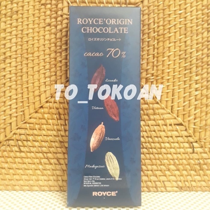 

ROYCE ORIGIN CHOCOLATE CACAO COKELAT HITAM 80 GR