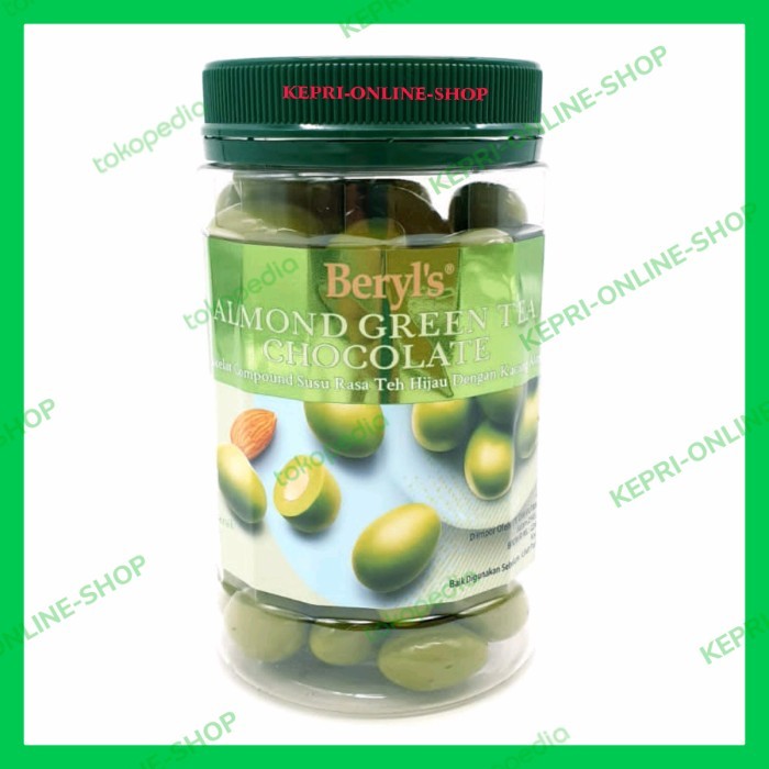 

Beryls coklat Almond with Green Tea jar 410g