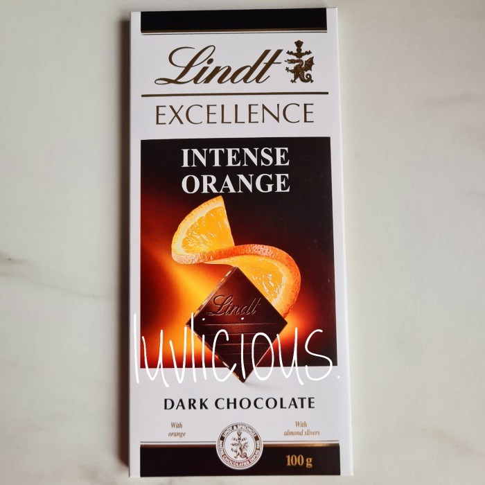 

LINDT EXCELLENCE ORANGE INTENSE DARK CHOCOLATE COKELAT COKLAT JERUK