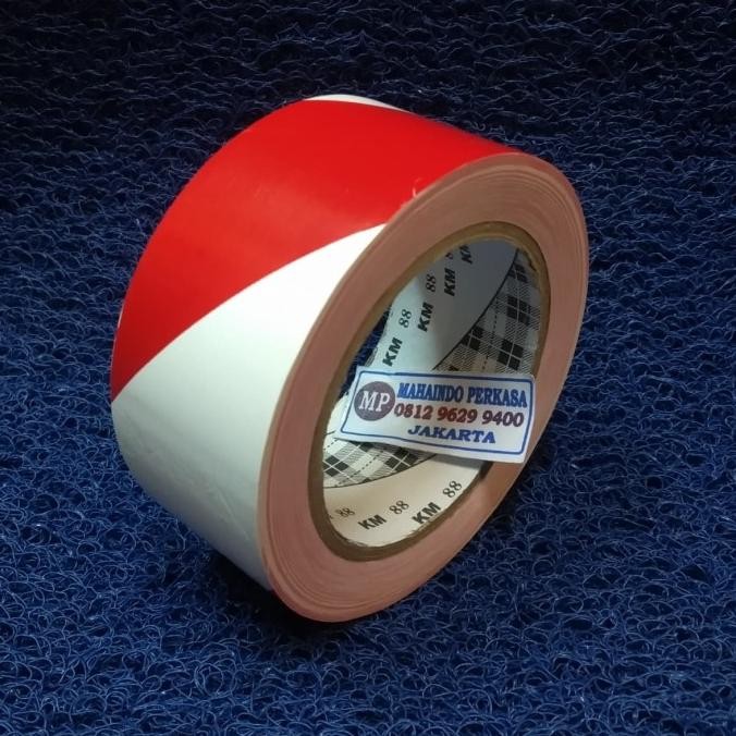 

MERAH PUTIH FLOOR MARKING TAPE LAKBAN LANTAI 2 INCH X 33 METER ASLI