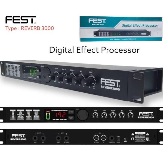 Murah Efek Vocal Fest Reverb 3000 Reverb3000 Original