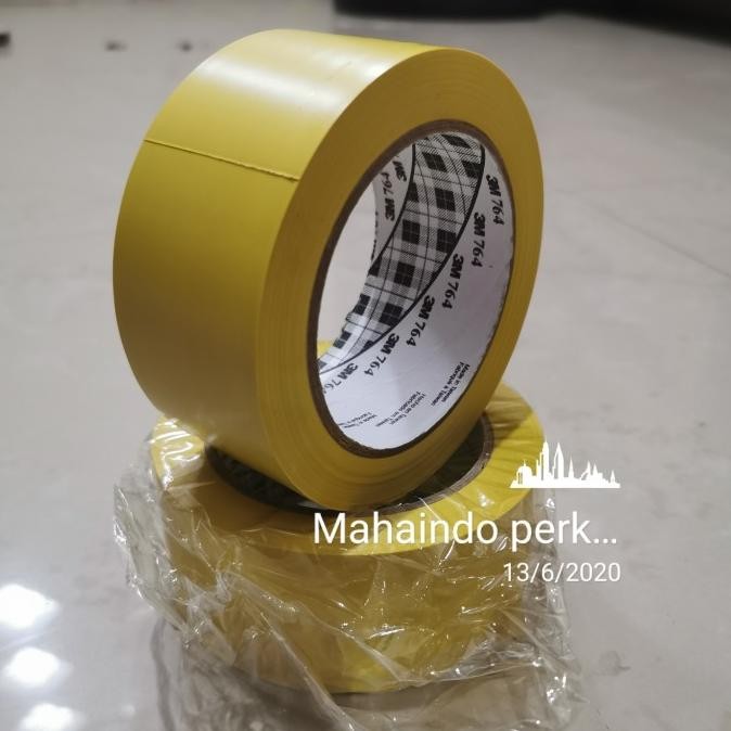 

LAKBAN LANTAI/3M 764 FLOOR MARKING TAPE KUNING ASLI