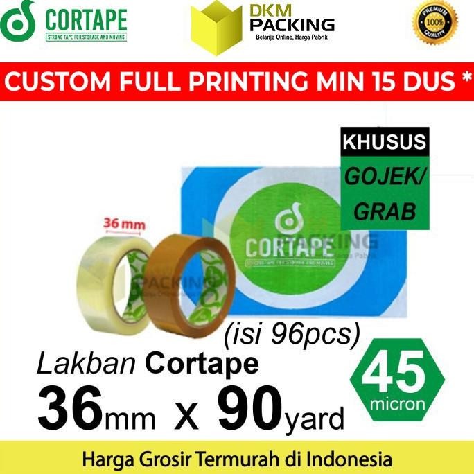 

LAKBAN 36MM X 90YARD CORTAPE PLAKBAN ISOLASI PREMIUM OJOL DUS ASLI