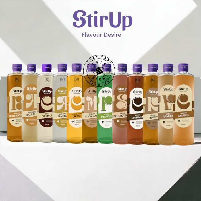 

STIR UP SYRUP FLAVOUR DESIRE 700ML / STIR UP SIRUP 700 ML GOURMET SYRUP CLASSIC BOTOL KACA
