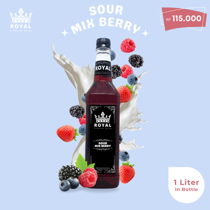 

Royal Sour Mix berry Syrup - Sirup Mix berry Asam (Premium Quality)