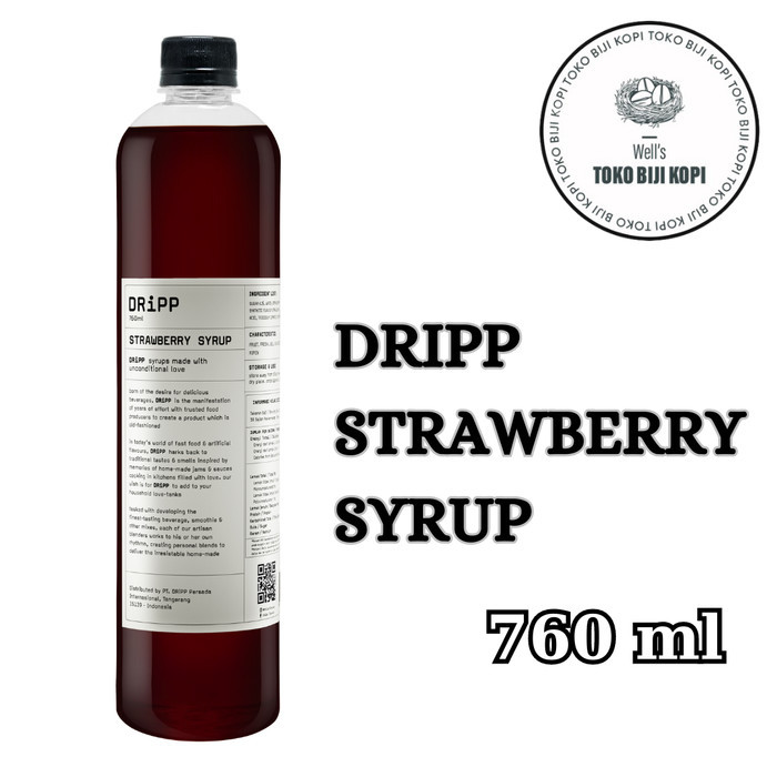 

DRIPP SYRUP STRAWBERRY FLAVOUR - 760 ML / SIRUP DRIPP STROBERI
