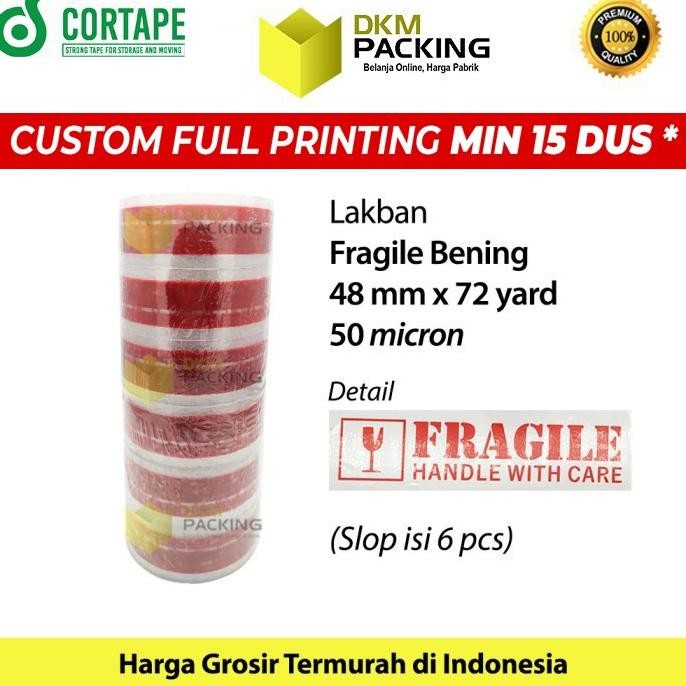 

LAKBAN FRAGILE BENING 48MM PLAKBAN ISOLASI PREMIUM TERMURAH / SELOP ASLI